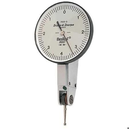 Bns Bestest Dial Test Indicator, White Dial Face, Lever Type 599-7023-3